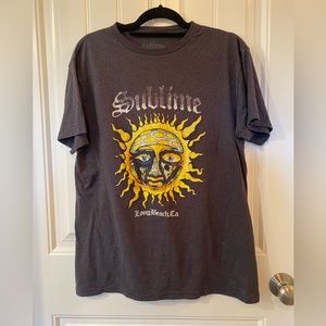 Sublime gray sun t-shirt Y2K style